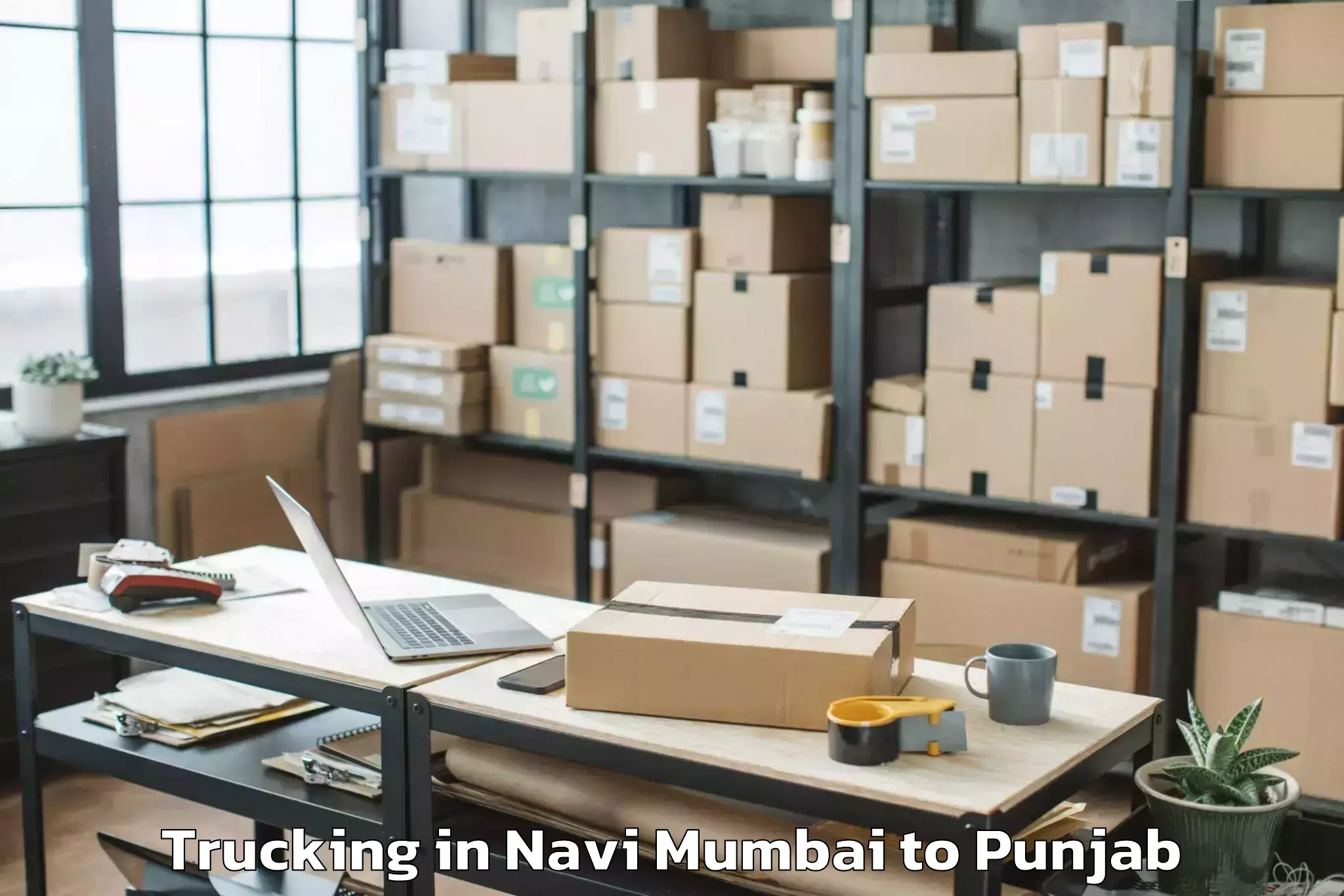 Top Navi Mumbai to Pati Trucking Available